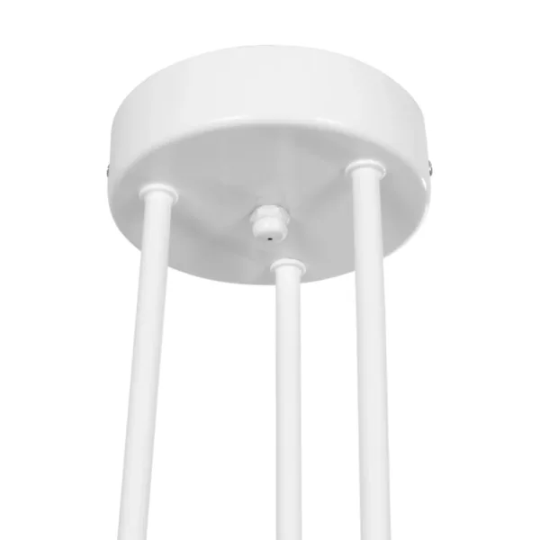 GloboStar® SPIDI 203-0113 Μοντέρνο Φωτιστικό Οροφής Πλέγμα Πολύφωτο 6 x E27 IP20 Λευκό Μέταλλο - Μ61 x Π61 x Υ37cm - Image 7