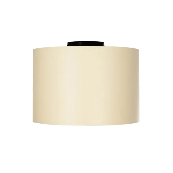 GloboStar® CILIO 203-0149 Μοντέρνο Φωτιστικό Οροφής Καπέλο Μονόφωτο 1 x E27 IP20 Λευκό Ύφασμα - Μ30 x Π30 x Υ21cm - Image 3