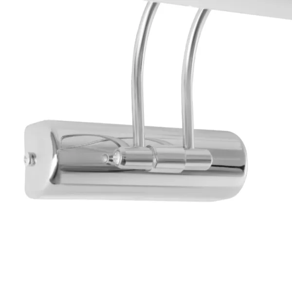 GloboStar® REFINE 203-0187 Φωτιστικό Τοίχου - Απλίκα LED 7W 640lm 120° AC 220-240V IP44 Θερμό Λευκό Χρώμιο - Μ35 x Π25 x Υ9cm - 2 Xρόνια Εγγύηση - Image 5