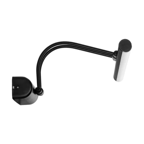 GloboStar® REFINE 203-0188 Φωτιστικό Τοίχου - Απλίκα LED 7W 640lm 120° AC 220-240V IP44 Θερμό Λευκό Μαύρο - Μ35 x Π25 x Υ9cm - 2 Xρόνια Εγγύηση - Image 4