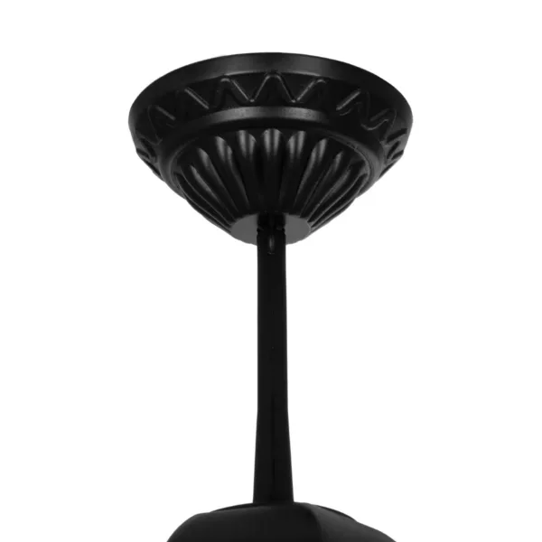 GloboStar® VITRO 203-0189 Vintage Κρεμαστό Φωτιστικό Φαναράκι Μονόφωτο 1 x E27 IP44 Μαύρο Πλαστικό Σώμα - Μ16 x Π16 x Υ48cm - Image 5