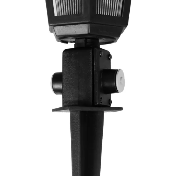 GloboStar® VITRO 203-0193 Vintage Καρφωτό Φωτιστικό Φαναράκι Μονόφωτο 1 x E27 IP44 Μαύρο Πλαστικό Σώμα - Μ16 x Π16 x Υ51cm - Image 5