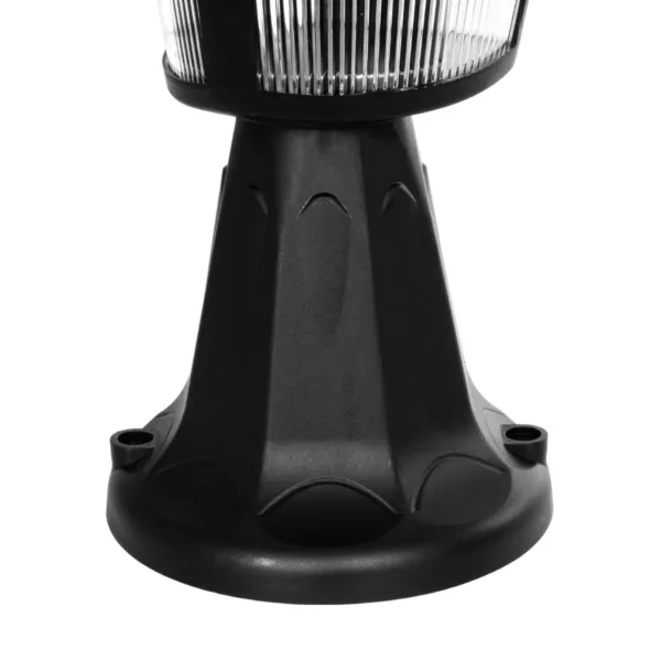 GloboStar® ZARDIN 203-0205 Vintage Επιδαπέδιο Φωτιστικό Φαναράκι Μονόφωτο 1 x E27 IP44 Μαύρο Πλαστικό Σώμα - Μ17 x Π17 x Υ33cm - Image 7