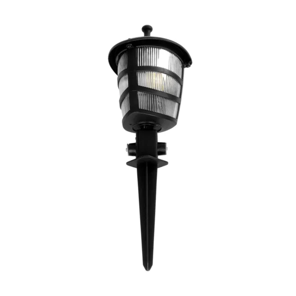 GloboStar® ZARDIN 203-0208 Vintage Καρφωτό Φωτιστικό Φαναράκι Μονόφωτο 1 x E27 IP44 Μαύρο Πλαστικό Σώμα - Μ17 x Π17 x Υ45cm - Image 4
