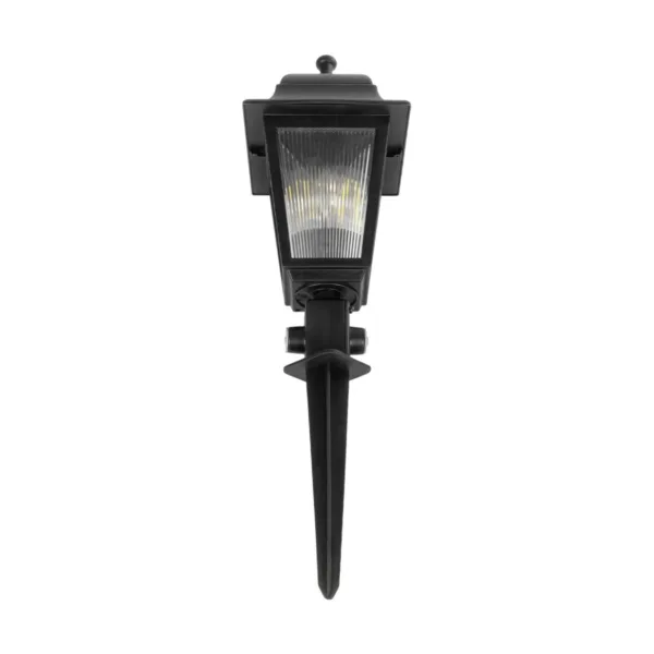 GloboStar® SOLME 203-0213 Vintage Καρφωτό Φωτιστικό Φαναράκι Μονόφωτο 1 x E27 IP44 Μαύρο Πλαστικό Σώμα - Μ15 x Π15 x Υ50cm - Image 4
