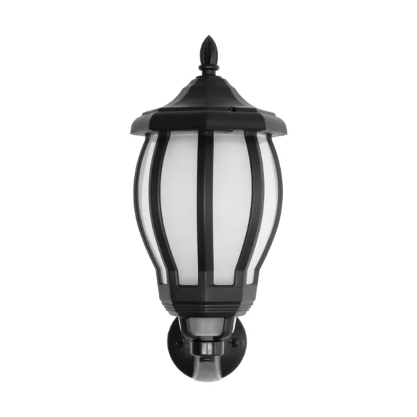 GloboStar® VERDI 203-0229 Vintage Επιτοίχιο Φωτιστικό Φαναράκι Μονόφωτο 1 x E27 IP44 Μαύρο Πλαστικό Σώμα - Μ23 x Π17 x Υ40cm - Image 3