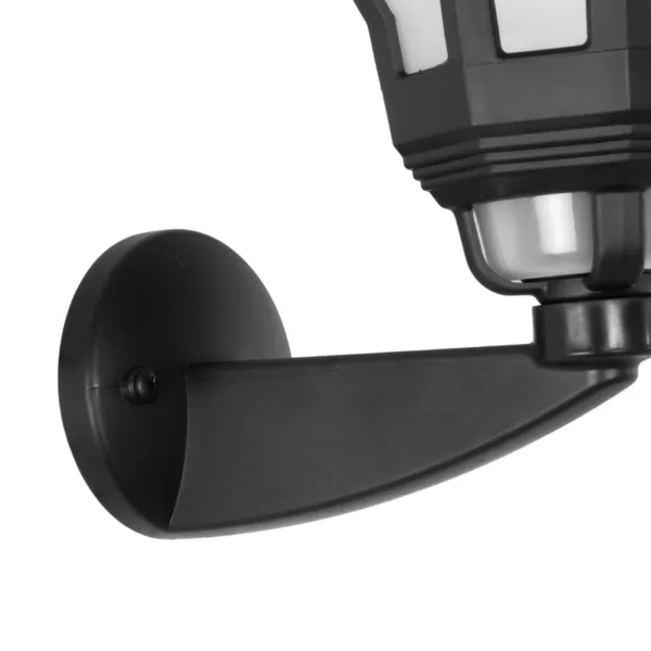 GloboStar® VERDI 203-0229 Vintage Επιτοίχιο Φωτιστικό Φαναράκι Μονόφωτο 1 x E27 IP44 Μαύρο Πλαστικό Σώμα - Μ23 x Π17 x Υ40cm - Image 6