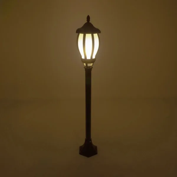 GloboStar® VERDI 203-0230 Vintage Επιδαπέδιο Φωτιστικό Φαναράκι Μονόφωτο 1 x E27 IP44 Μαύρο Πλαστικό Σώμα - Μ17 x Π17 x Υ104.5cm - Image 2