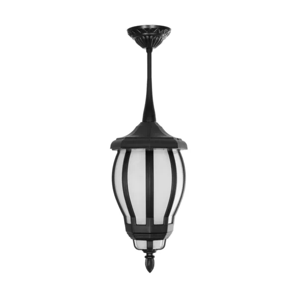 GloboStar® VERDI 203-0232 Vintage Κρεμαστό Φωτιστικό Φαναράκι Μονόφωτο 1 x E27 IP44 Μαύρο Πλαστικό Σώμα - Μ17 x Π17 x Υ52cm - Image 3