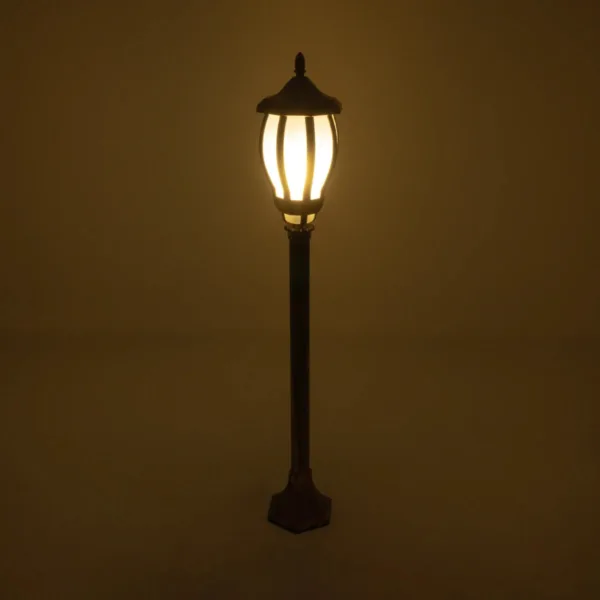 GloboStar® VERDI 203-0236 Vintage Επιδαπέδιο Φωτιστικό Φαναράκι Μονόφωτο 1 x E27 IP44 Χάλκινο Πλαστικό Σώμα - Μ17 x Π17 x Υ104.5cm - Image 2