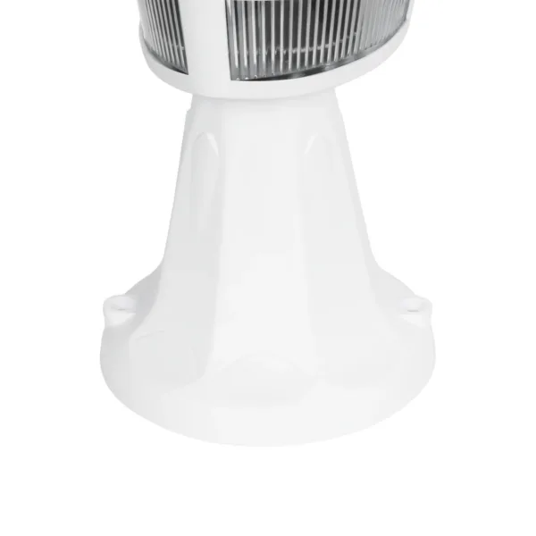 GloboStar® ZARDIN 203-0238 Vintage Επιδαπέδιο Φωτιστικό Φαναράκι Μονόφωτο 1 x E27 IP44 Λευκό Πλαστικό Σώμα - Μ17 x Π17 x Υ34cm - Image 6