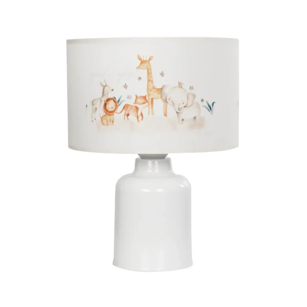 GloboStar® GIRAFFE 204-0026 Παιδικό Eπιτραπέζιο Φωτιστικό Φιγούρα Μονόφωτο 1 x E27 IP20 Λευκό Ύφασμα - Μ24 x Π24 x Υ32cm - Image 3