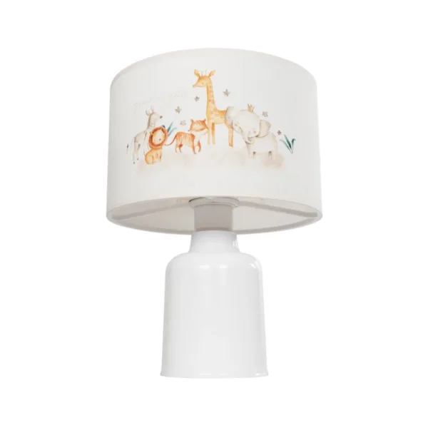 GloboStar® GIRAFFE 204-0026 Παιδικό Eπιτραπέζιο Φωτιστικό Φιγούρα Μονόφωτο 1 x E27 IP20 Λευκό Ύφασμα - Μ24 x Π24 x Υ32cm - Image 4