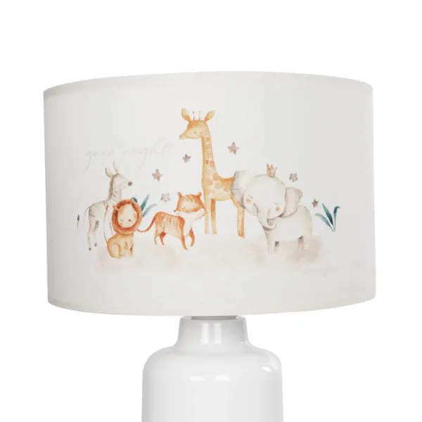 GloboStar® GIRAFFE 204-0026 Παιδικό Eπιτραπέζιο Φωτιστικό Φιγούρα Μονόφωτο 1 x E27 IP20 Λευκό Ύφασμα - Μ24 x Π24 x Υ32cm - Image 5