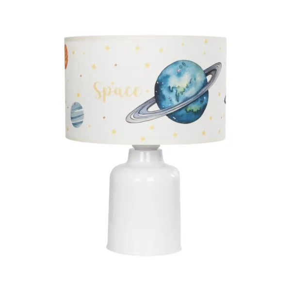 GloboStar® SATURN 204-0030 Παιδικό Eπιτραπέζιο Φωτιστικό Φιγούρα Μονόφωτο 1 x E27 IP20 Μπεζ Ύφασμα - Μ24 x Π24 x Υ32cm - Image 3