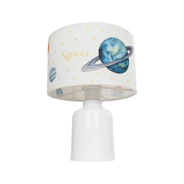 GloboStar® SATURN 204-0030 Παιδικό Eπιτραπέζιο Φωτιστικό Φιγούρα Μονόφωτο 1 x E27 IP20 Μπεζ Ύφασμα - Μ24 x Π24 x Υ32cm - Image 4