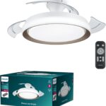 Ανεμιστήρας οροφής Philips Bliss 35+28W DC motor με τηλεκοντρόλ Λευκό-Χρυσό