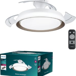 Φωτιστικό με ανεμιστήρα οροφής Philips Bliss 35+28W DC motor με τηλεκοντρόλ Χρυσό