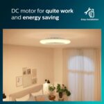 Ανεμιστήρας οροφής Philips Amigo Flat Fan Ceiling IR RD 25W+60W WH - Image 11