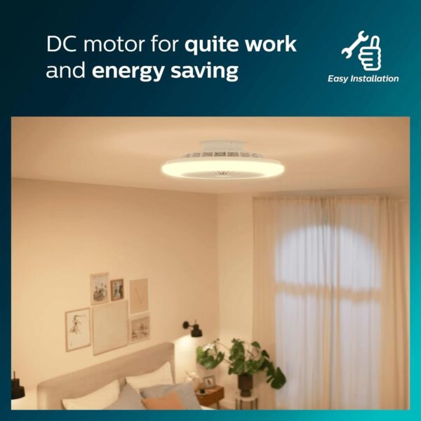 Ανεμιστήρας οροφής Philips Amigo Flat Fan Ceiling IR RD 25W+60W SP ΓΚΡΙ - Image 8