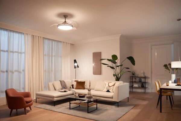 Φωτιστικό με ανεμιστήρα οροφής Philips Bliss 35+28W DC motor με τηλεκοντρόλ Νίκελ - Image 4