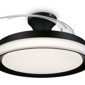 Φωτιστικό με ανεμιστήρα οροφής Philips Bliss 35+28W DC motor με τηλεκοντρόλ Μάυρο