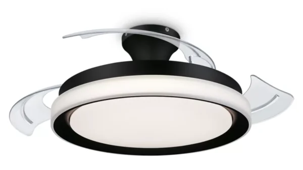 Φωτιστικό με ανεμιστήρα οροφής Philips Bliss 35+28W DC motor με τηλεκοντρόλ Μάυρο