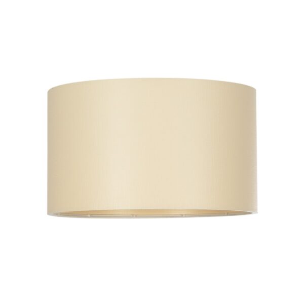 GloboStar® CILIO 203-0154 Μοντέρνο Φωτιστικό Οροφής Καπέλο Μονόφωτο 1 x E27 IP20 Μπεζ Ύφασμα - Μ38 x Π38 x Υ21cm