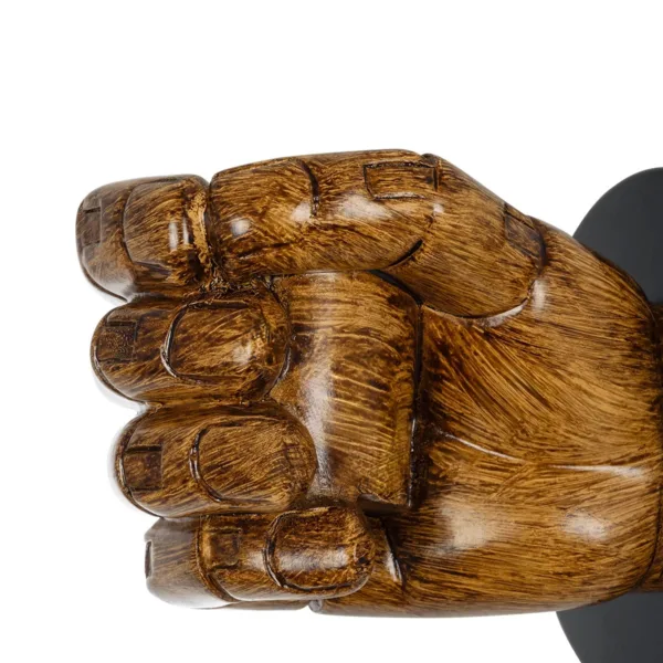 GloboStar® FIST 01138 Μοντέρνο Επιτοίχιο Φωτιστικό Απλίκα Μονόφωτο 1 x E27 IP20 Καφέ Γύψο - Μ15 x Π10 x Υ10cm - Image 5