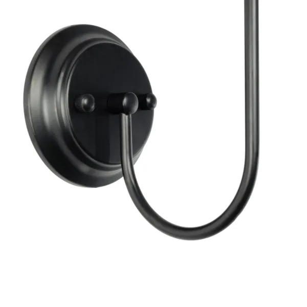GloboStar® SHELLY 01299 Vintage Επιτοίχιο Φωτιστικό Απλίκα Μονόφωτο 1 x E27 IP20 Μαύρο Μέταλλο με Μπεζ Ύφασμα - Μ13 x Π18 x Υ34cm - Image 7