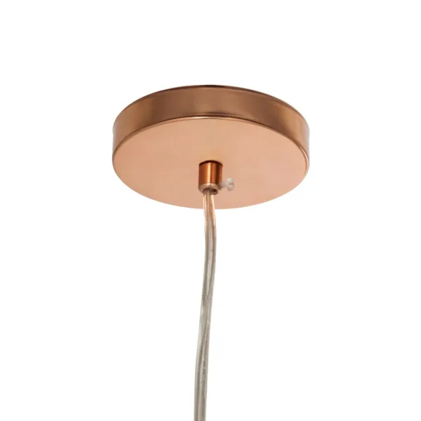 GloboStar® CANDELA 01309 Μοντέρνο Κρεμαστό Φωτιστικό Μπάλα Μονόφωτο 1 x E27 IP20 Χάλκινο Γυαλί - Μ15 x Π15 x Υ13cm - Image 9