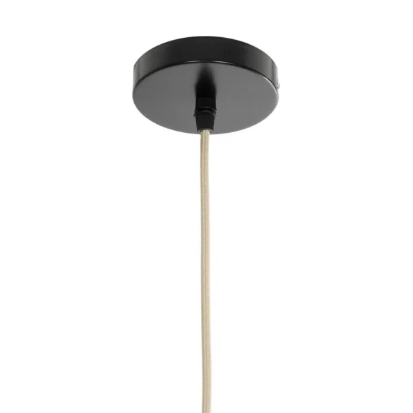 GloboStar® BAHAMAS 01370 Boho Κρεμαστό Φωτιστικό Καμπάνα Μονόφωτο 1 x E27 IP20 Μπεζ Ξύλο - Μ60 x Π60 x Υ60cm - Image 9