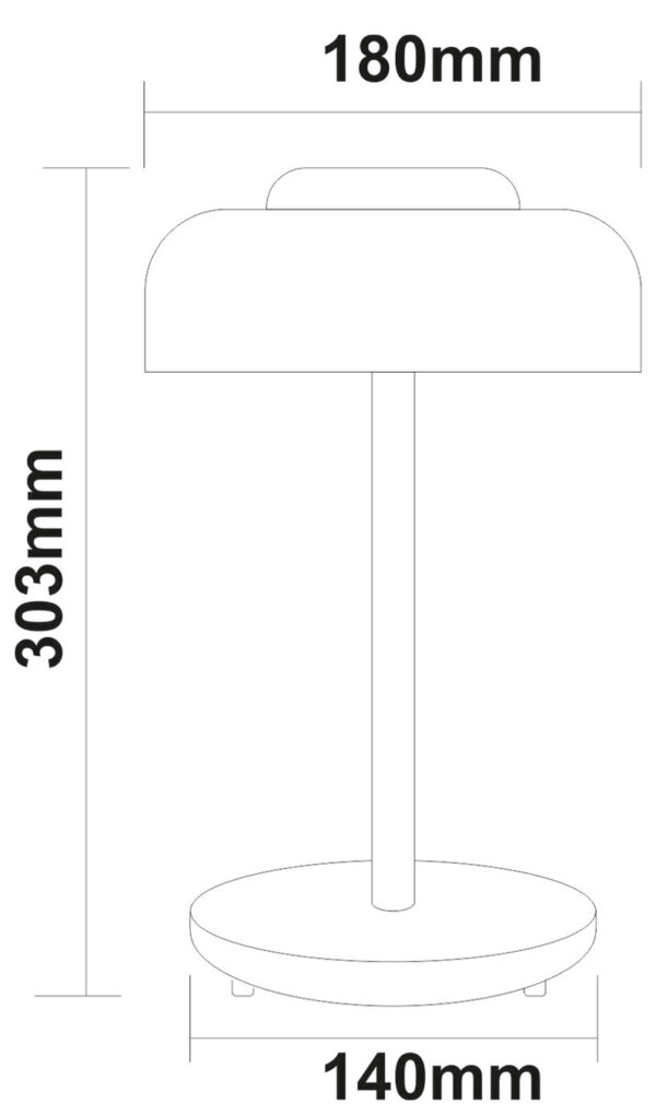 LED ΠΟΡΤΑΤΙΦ PC ΕΠΑΝΑΦΟΡΤΙΖΟMENO 3W 5V DC CCT ΜΑΥΡΟ - Image 2