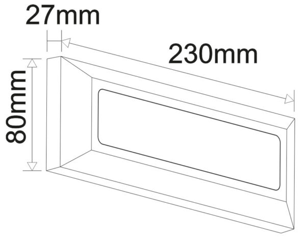 LED ΦΩΤΙΣΤΙΚΟ PC ΕΠΙΤΟΙΧΟ ΟΡΘΟΓΩΝΙΟ 4W CCT IP65 ΓΚΡΙ - Image 2