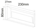 LED ΦΩΤΙΣΤΙΚΟ PC ΕΠΙΤΟΙΧΟ ΕΜΜΕΣΟΥ ΟΡΘΟΓΩΝΙΟ 2W CCT IP65 ΓΚΡΙ - 3-97568 - Image 2