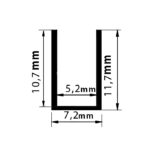 ΠΡΟΦΙΛ ΑΛΟΥΜΙΝΙΟΥ 2m ΓΙΑ ΝΕΟΝ ΤΑΙΝΙΕΣ 8W - 30-052511 - Image 2