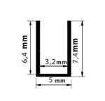 ΠΡΟΦΙΛ ΑΛΟΥΜΙΝΙΟΥ 2m ΓΙΑ ΝΕΟΝ ΤΑΙΝΙΕΣ 4W - 30-05236 - Image 2