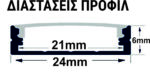 ΠΡΟΦΙΛ ΕΠΙΤΟΙΧΟ ΠΛΗΡΕΣ 2μ ΦΑΡΔΥ έως 21mm ΜΕ ΜΑΤ ΚΑΛΥΜΜΑ - 30-05809 - Image 2