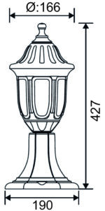 ΦΑΝΑΡΙ PC ΕΠΙΔΑΠΕΔΙΟ ΣΤΡΟΓΓΥΛΟ ΝΤΟΥΙ Ε27 IP44 ΡΟΥΣΤΙΚ - 9-3471 - Image 2