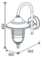 ΦΩΤΙΣΤ.PC ΕΠΙΤΟΙΧΟ ΣΤΡΟΓΓ.ΜΕ ΒΡΑΧΙΩΝΑ ΜΕΓΑΛΟ ΝΤΟΥΙ Ε27 IP44 ΛΕΥΚΟ - 9-370 - Image 2