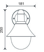 ΦΩΤΙΣΤΙΚΟ PC DOWN ΝΤΟΥΙ Ε27 IP44 ΡΟΥΣΤΙΚ - 9-9471 - Image 2