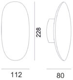 LED ΑΠΛΙΚΑ ΑΛΟΥΜΙΝΙΟΥ ΟΒΑΛ 8W 3000K ΙΡ54 ΓΡΑΦΙΤΗΣ - 3-11421 - Image 3