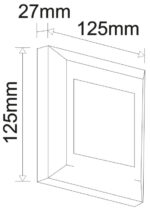 LED ΦΩΤΙΣΤΙΚΟ PC ΕΠΙΤΟIXO ΤΕΤΡΑΓΩΝ0 D125mm 4W CCT IP65 ΓΚΡΙ - 3-97068 - Image 3