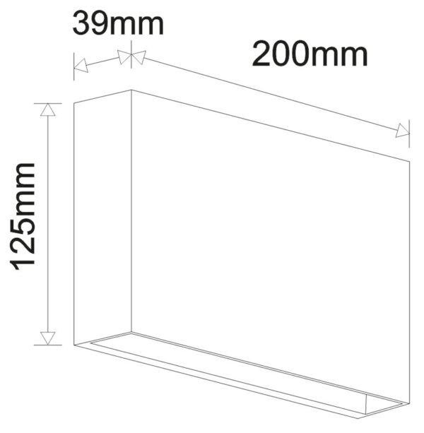 LED ΦΩΤΙΣΤΙΚΟ PC ΟΡΘΟΓΩΝΙΟ ΔΙΠΛΗ ΚΑΤΕΥΘΥΝΣΗΣ 12W CCT IP65 ΓΚΡΙ - Image 3