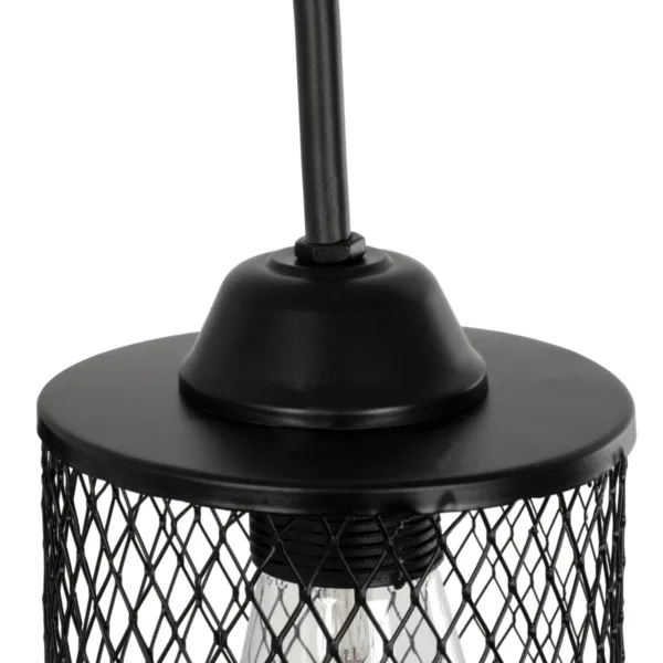 GLOBOSTAR® HANDANG 201-0123 Vintage Φωτιστικό Τοίχου - Απλίκα με Ντουί 1 x E27 AC 220-240V IP20 - Μαύρο - Μ12 x Π24 x Υ34cm - Image 5
