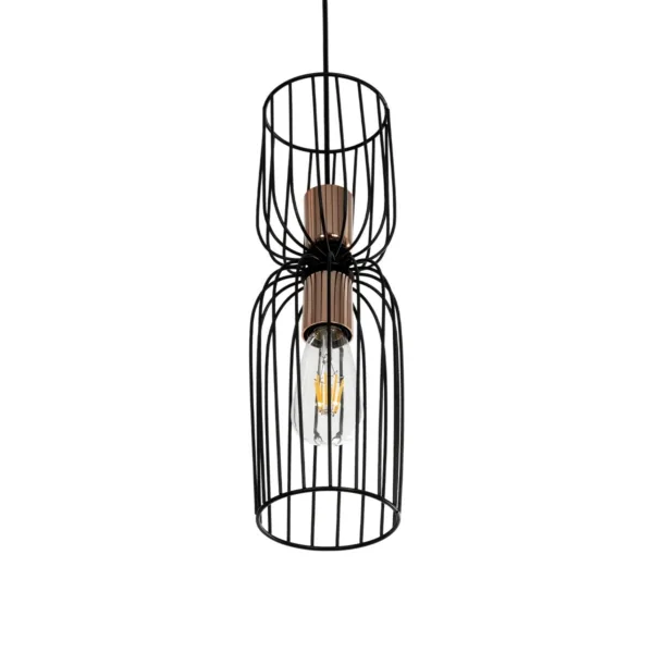 GLOBOSTAR® LAVERA 201-0024 Vintage Κρεμαστό Φωτιστικό Οροφής με Ντουί 1 x E27 AC 220-240V IP20 - Χρυσό & Λευκό - Μ14 x Π14 x Υ44cm - Image 5