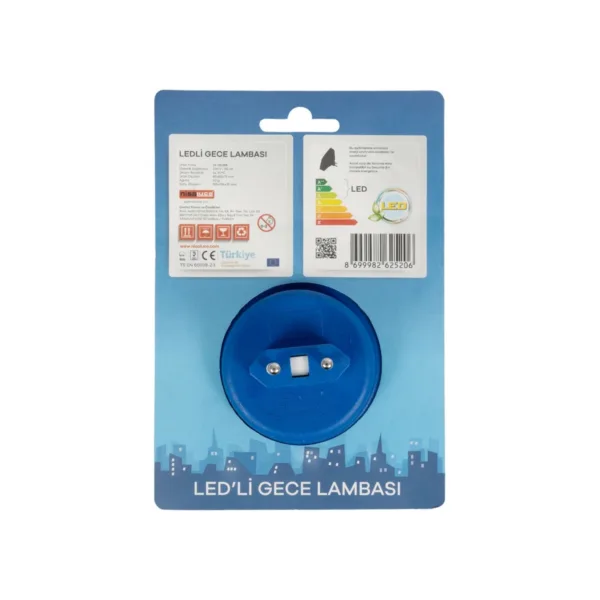GloboStar® KIDDO 202-0003 Παιδικό Φωτιστικό Νυκτός LED 1W 95lm 360° AC220-240V IP20 Ψυχρό Λευκό 6000K - Μ5.5 x Π5.5 x Υ8cm - 2 Χρόνια Εγγύηση - Image 7