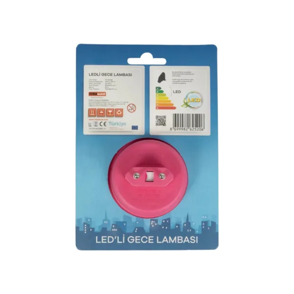 GloboStar® KIDDO 202-0005 Παιδικό Φωτιστικό Νυκτός LED 1W 95lm 360° AC220-240V IP20 Ψυχρό Λευκό 6000K - Μ5.5 x Π5.5 x Υ8cm - 2 Χρόνια Εγγύηση - Image 7