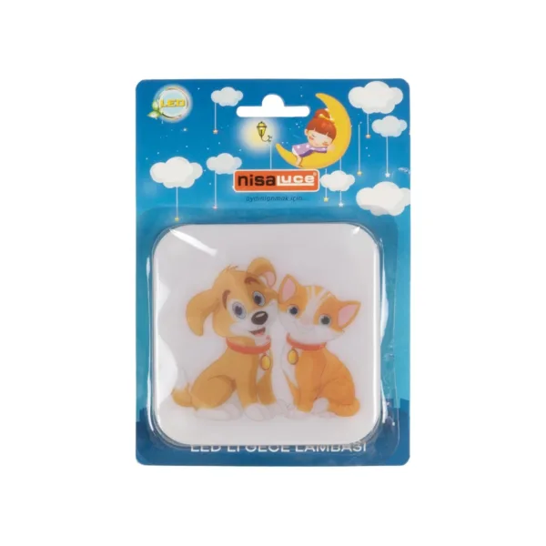 GloboStar® KIDDO 202-0008 Παιδικό Φωτιστικό Νυκτός LED 1W 95lm 360° AC220-240V IP20 Ψυχρό Λευκό 6000K - Μ5.5 x Π5.5 x Υ8cm - 2 Χρόνια Εγγύηση - Image 5