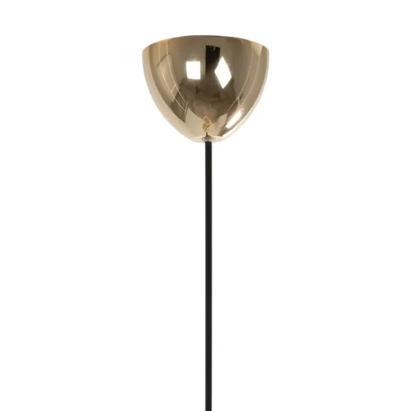 GloboStar® PLEX 202-0037 Μοντέρνο Κρεμαστό Φωτιστικό Πλέγμα Μονόφωτο 1 x E27 IP20 Χρυσό Μέταλλο με Διάφανο Γυαλί - Μ20 x Π20 x Υ70cm - Image 9